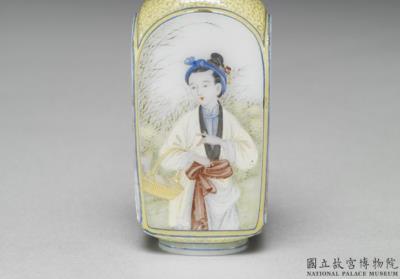 图片[2]-Glass-body painted enamel snuff bottle with a figural design, Qianlong reign (1735-1796), Qing dynasty-China Archive